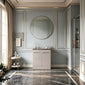 Gressin Handless Floor Standing 500mm 2-Door Vanity Unit (353 Depth) - Pebble Grey