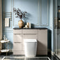 Gressin Handless Floor Standing 600mm Wc Unit (353 Depth) - Pebble Grey