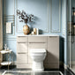 Gressin Handless Floor Standing 600mm Wc Unit (353 Depth) - Pebble Grey
