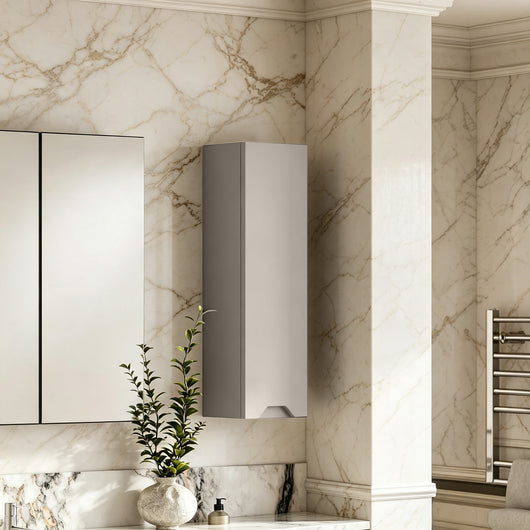  Gressin Handless 200mm Wall Hung Cabinet (180 Depth) - Pebble Grey