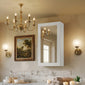 Thaxton Mirror Cabinet 400mm Mirror Cabinet (180 Depth) - Matt White - welovecouk