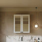 Thaxton Mirror Cabinet 600mm Mirror Cabinet 50/50 (180 Depth) - Matt White - welovecouk