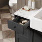 Thaxton Floor Standing 300mm 3-Drawer Unit (335 Depth) - Soft Black