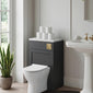 Thaxton Floor Standing 500mm WC Unit (335 Depth) - Soft Black