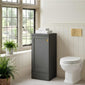 Thaxton Floor Standing 400mm 1-Door Base Unit (235 compact Depth) - Soft Black