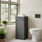 Thaxton Floor Standing 400mm 1-Door Base Unit (235 compact Depth) - Soft Black