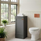 Thaxton Floor Standing 400mm 1-Door Base Unit (235 compact Depth) - Soft Black