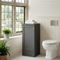 Thaxton Floor Standing 400mm 1-Door Base Unit (235 compact Depth) - Soft Black