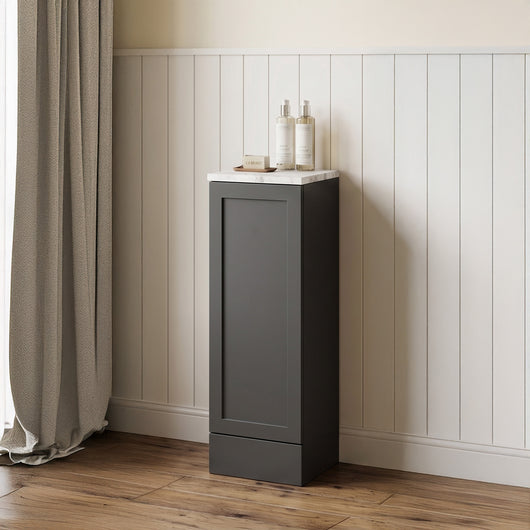  Thaxton Floor Standing 300mm 1-Door Base Unit (335 Depth) - Soft Black - welovecouk