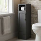 Thaxton Floor Standing 200 Toilet Roll Unit (235) SHAKER - Soft Black - welovecouk