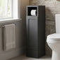 Thaxton Floor Standing 200 Toilet Roll Unit (235) SHAKER - Soft Black - welovecouk