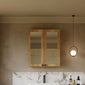Thaxton Mirror Cabinet 600mm Mirror Cabinet 50/50 (180 Depth) - Autumn Oak - welovecouk