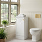 Thaxton Floor Standing 400mm 1-Door Base Unit (235 compact Depth) - Matt White