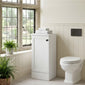 Thaxton Floor Standing 400mm 1-Door Base Unit (235 compact Depth) - Matt White