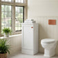 Thaxton Floor Standing 400mm 1-Door Base Unit (235 compact Depth) - Matt White