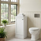 Thaxton Floor Standing 400mm 1-Door Base Unit (235 compact Depth) - Matt White