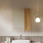 Thaxton Wall Hung 200mm 1-Door Wall Cabinet (180 Depth) - Autumn Oak