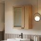 Thaxton Wall Hung 200mm 1-Door Wall Cabinet (180 Depth) - Autumn Oak