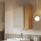 Thaxton Wall Hung 200mm 1-Door Wall Cabinet (180 Depth) - Autumn Oak