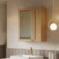 Thaxton Wall Hung 200mm 1-Door Wall Cabinet (180 Depth) - Autumn Oak
