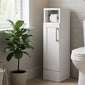 Thaxton Floor Standing 200 Toilet Roll Unit (235) SHAKER - Matt White - welovecouk