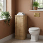 Thaxton Floor Standing 400mm 1-Door Base Unit (235 compact Depth) - Autumn Oak