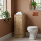 Thaxton Floor Standing 400mm 1-Door Base Unit (235 compact Depth) - Autumn Oak