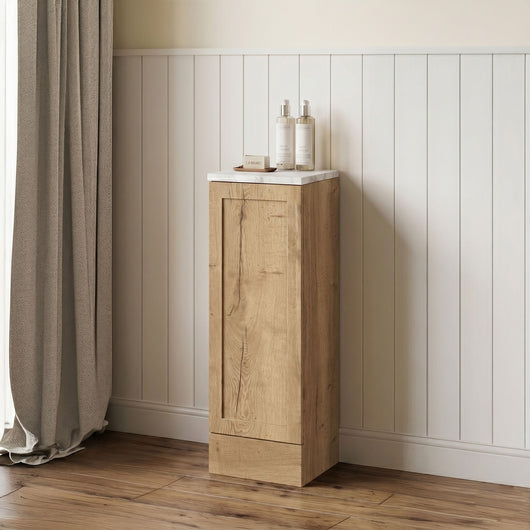  Thaxton Floor Standing 300mm 1-Door Base Unit (335 Depth) - Autumn Oak - welovecouk