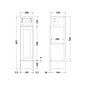 Thaxton Floor Standing 200 Toilet Roll Unit (235) SHAKER - Pebble Grey - welovecouk