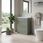 Thaxton Floor Standing 600mm 2-Drawer Unit (335 Depth) - Fern Green - welovecouk