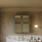 Thaxton Mirror Cabinet 600mm Mirror Cabinet 50/50 (180 Depth) - Fern Green - welovecouk