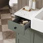 Thaxton Floor Standing 300mm 3-Drawer Unit (335 Depth) - Fern Green