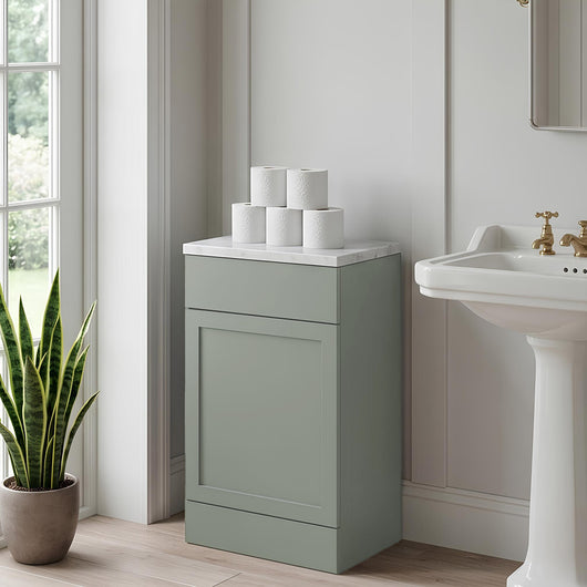  Thaxton Floor Standing 500mm WC Unit (335) - Matt White - welovecouk