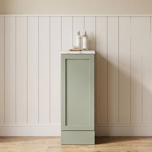  Thaxton Floor Standing 300mm 1-Door Base Unit (335 Depth) - Fern Green - welovecouk