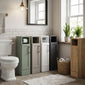Thaxton Floor Standing 200 Toilet Roll Unit (235) SHAKER - Pebble Grey - welovecouk