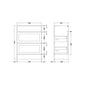 Thaxton Floor Standing 600mm 2-Drawer Unit (335 Depth) - Pebble Grey - welovecouk