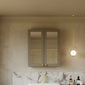 Thaxton Mirror Cabinet 600mm Mirror Cabinet 50/50 (180 Depth) - Pebble Grey - welovecouk