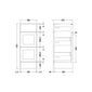 Thaxton Floor Standing 300mm 3-Drawer Unit (335 Depth) - Pebble Grey - welovecouk