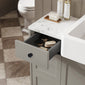 Thaxton Floor Standing 300mm 3-Drawer Unit (335 Depth) - Pebble Grey