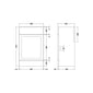 Thaxton Floor Standing 500mm WC Unit (335) - Pebble Grey - welovecouk