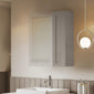 Thaxton Wall Hung 200mm 1-Door Wall Cabinet (180 Depth) - Pebble Grey