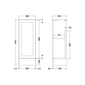 Thaxton Floor Standing 300mm 1-Door Base Unit (235 compact Depth) - Soft Black