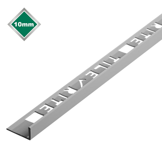  10MM GREY L SHAPED PVC TILE TRIM