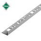 10MM GREY L SHAPED PVC TILE TRIM