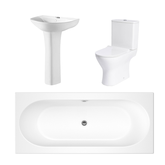  Freya Foundation Straight Double Ended Bath Suites 1700 x 750