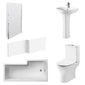 Freya 1600mm L Shape Shower Bathroom Suite