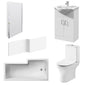 Freya Vanity 1700mm L Shape Shower Bathroom Suite