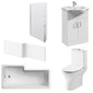 Freya Vanity 1800mm L Shape Shower Bathroom Suite