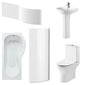 Freya 1600mm P Shape Shower Bathroom Suite