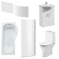 Freya Vanity 1700mm P Shape Shower Bathroom Suite